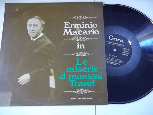 Lp Vinil - Erminio Macario In Le Miserie D Monssu Travet