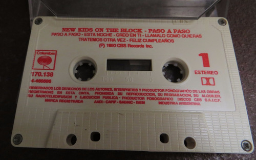 Cassette New Kids On The Block Nkotb ''paso A Paso''