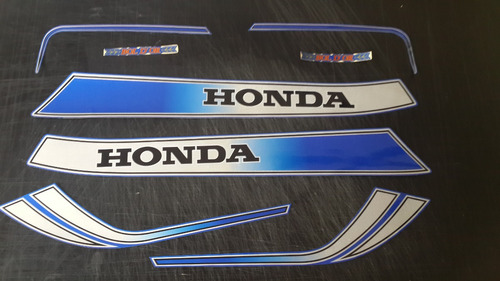Calcos Honda Cb 900f  Boldor Kit Completo Moto Azul