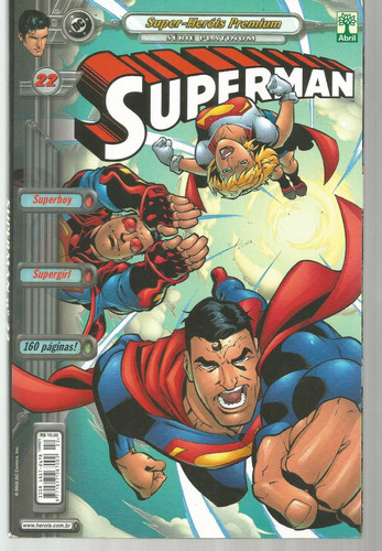Super-heróis Premium - Superman 22 - Série Platinum - Editora Abril - Capa Mole - 2002 - Bonellihq Cx315 Abr21