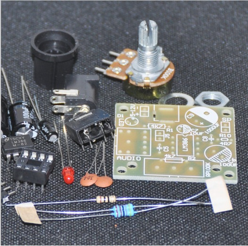 Kit Electronico Mini Amplificador Se Alimenta De 3 A 12v Dc