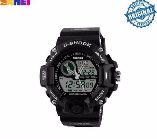 Relógio Skmei Sshock Original À Prova D'água - Preto
