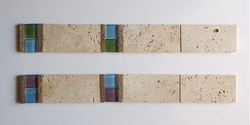 Imagen 5 de 7 de Guarda Travertino, Venecitas Vidrio, Mármol - Forma Y Diseño