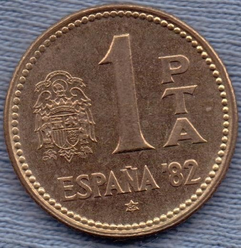 España 1 Peseta 1980 * Mundial De Futbol 1982 *