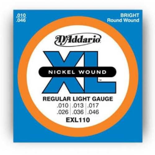 Cordas D'addario Exl 110 Para Guitarra .010 - Nickel Wound