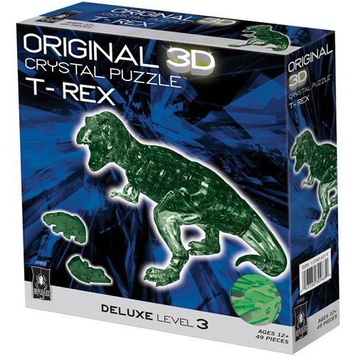 3d Rompecabezas De Cristal T-rex: 49 Piezas