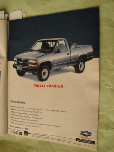 Publicidad Chevrolet Silverado Diesel Año 1997