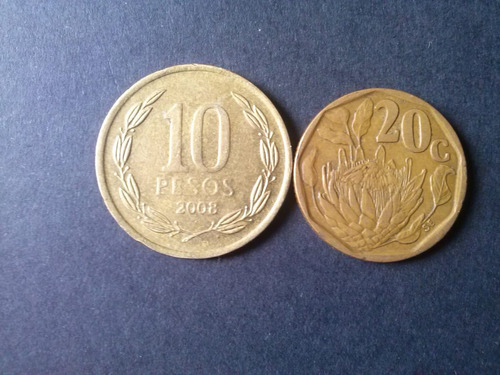 Moneda Sudáfrica 20 Centavos Bronce 1993 (c41)