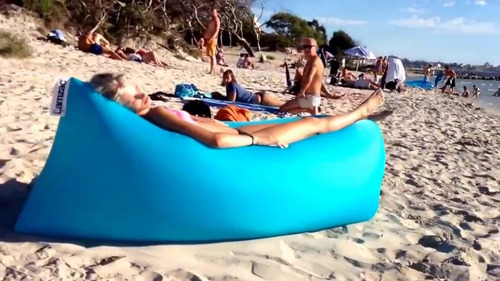 Cama De Aire Air Sofa Laybag Puf Puff - 3 Solores