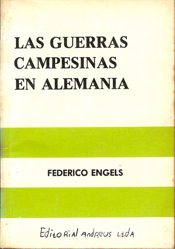 Las Guerras Campesinas Alemanas  Federico Engels