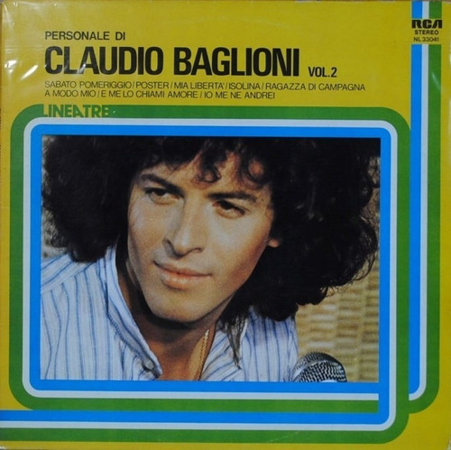 Personale Di Claudio Baglioni Vol. 2 Vinilo Importado Lp Pvl