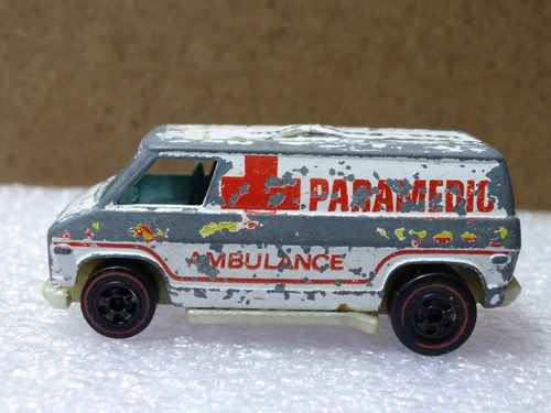 Ambulance Paramedic - Hot Wheels 1975 - Raro