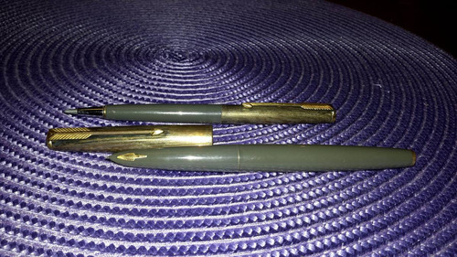 Lapiceras Parker.set Pluma Y Estilografica 12k De Coleccion