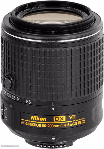 Lente Zoom Nikon 55 - 200mm F/4-5.6g Ed Vr Ii + Filtro Uv