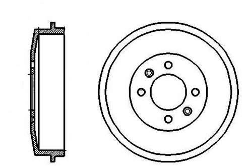 Tambores De Freno Trasero Safety Nissan 1400 1980-1990