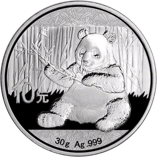 1 Onza De Plata Fina .999 China 2017 Silver Panda Sc