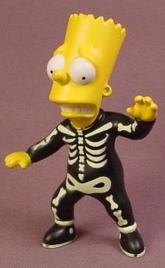 Os Simpsons Bart As A Glow In The Dark Skeleton Burger King