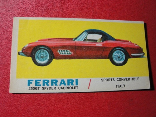 Figuritas Divertidas Autos Sport Ferrari 250 Gt Cabriolet 55