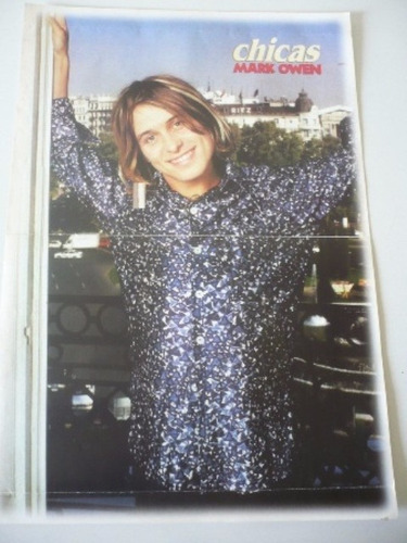 Mark Owen Take That Poster Color Doble 90's Pop