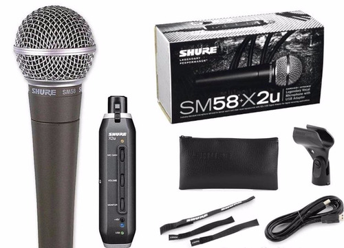 Micrófono  Shure Sm58+x2u Usb Digital  Shure Oficial Mexico,