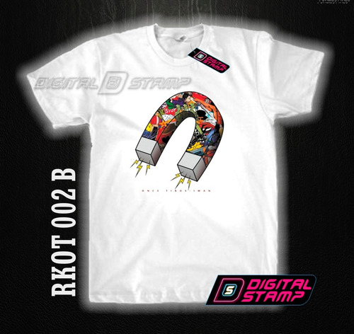 Remera Estampada Rock Once Tiros Iman 02 Digital Stamp Dtg