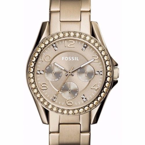 Reloj Mujer Fossil Ref: Es3824 Acero Dorado Original