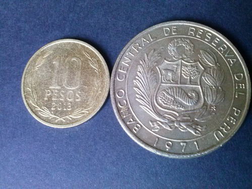 Moneda Perú 10 Soles Oro Níquel 1971 (c20)