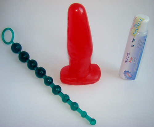 Combo Sexual : Plug Anal + Gel Lubricante + Esferas Anales