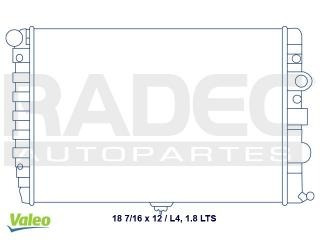 Radiador Volkswagen Pointer 2009-2010 L4 1.8 Lts C/aire Std