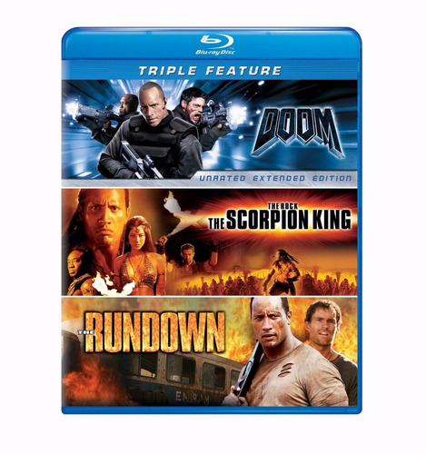 Blu-ray Doom + El Rey Escorpion + El Tesoro Del Amazonas