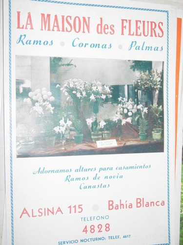 Publicidad Floreria La Maison Des Fleurs Bahia Blanca
