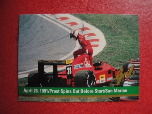 Figuritas Grid Formula 1 Año 1992 Alain Prost Nº190