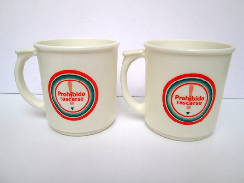 2 Tazas Prohibido Rascarse Varilrix Varicela Propagand Boedo (Usado)