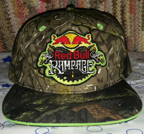 Rampage Red Bull Gorra Plana Snapback Diseno Energy