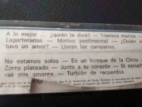 Cassette De Jose Garcia Tristeza Marina(341