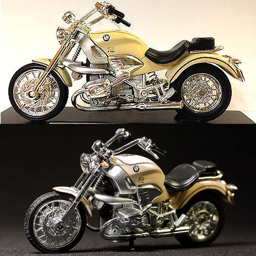 Bmw R1200c Welly Metl/plástico 1:18 De 12,5 Cm. Nueva C/caja