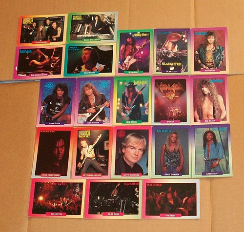 20 Tarjetas Rockcards Motley Crue Winger Slaughter Rock Card