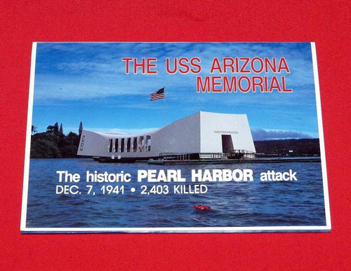 Imagen 1 de 6 de Pearl Harbor Uss Arizona Memorial Segunda Guerra Mundial