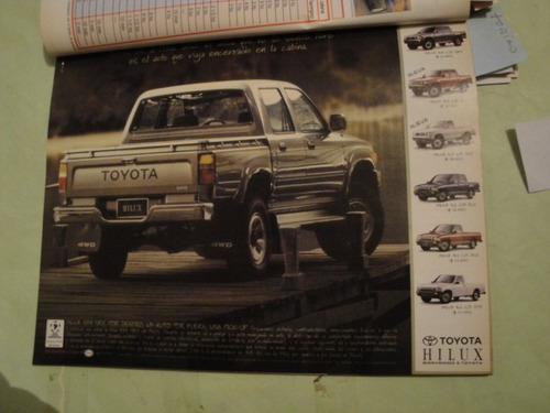 Publicidad Toyota Hilux Año 1998