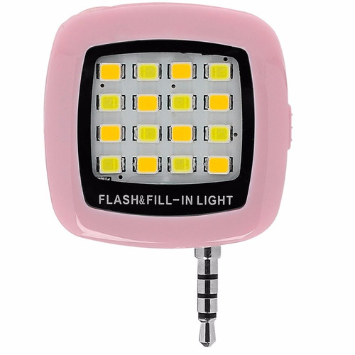 Mini Flash Led Para Celular Para Selfies Negro