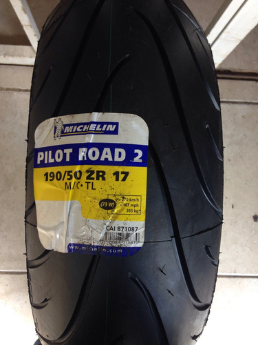 Pneu Michelin Pilot Road 2 190/50-17 73w Frete Gratis