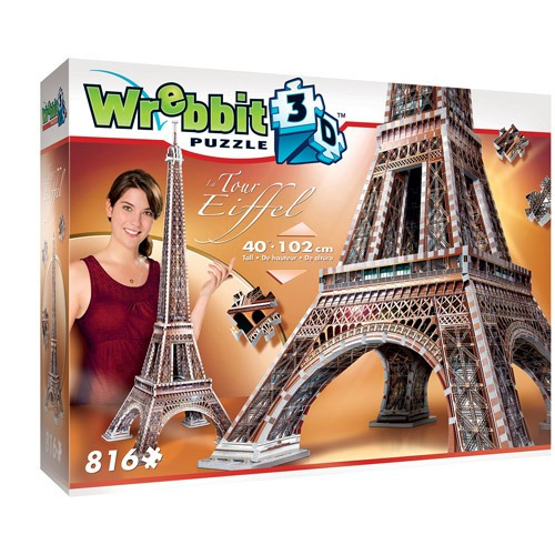 Rompecabezas 3d: Torre Eiffel 816 Piezas Wrebbit