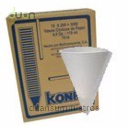 Caja De Vasos Conicos Papel - Konie 15x150 (2.250 Vasos)