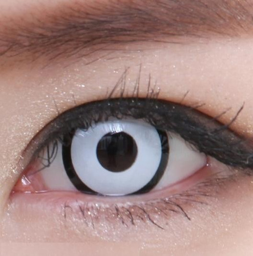 Lentes De Contacto Blancos Con Borde Negro Manson
