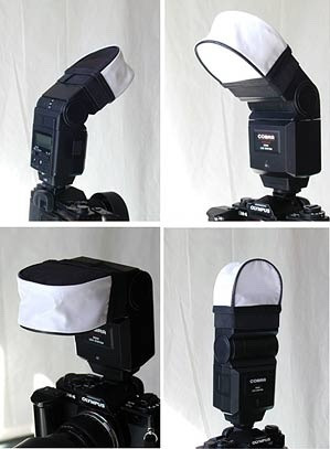 Imagen 2 de 10 de Mini Softbox Difusor Para Flash 10x13cm Pixco Nikon Canon
