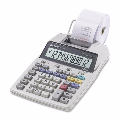 Calculadora De Mesa Com Bobina Sharp El-1750v 110v