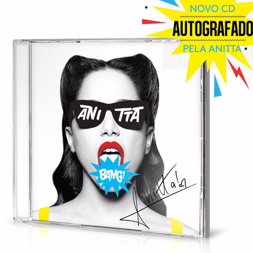 Cd Original Autografado Anitta Bang! Bandup!