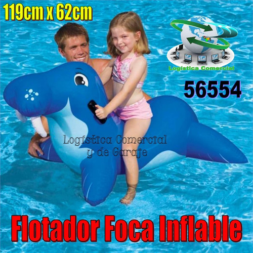 Flotador Inflable Foca Para Niños Piscina Playa 56554 Intex