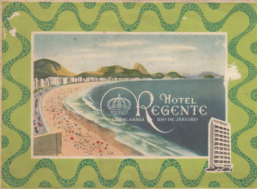 Brasil Luggage Antiguo Hotel Regente Rio De Janeiro Vintage