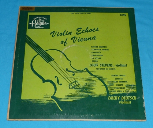 Violin Echoes Of Vienna Deutsch Steven Radio Unión Lp Vinilo